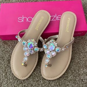 Open toed flip flops